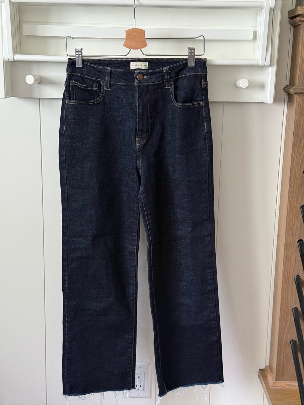 Oliver Logan Women's Dark Indigo Straight-Leg Jeans - Classic Denim
